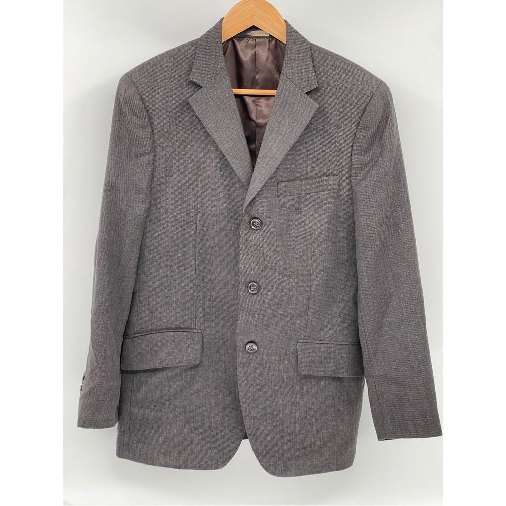 Banana Republic Blazer Sport Coat Suit Jacket Men Size 40 S Gray Brown